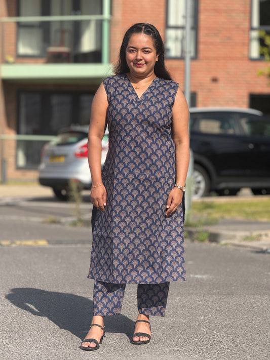 INDIGO ECHO CO ORD SET