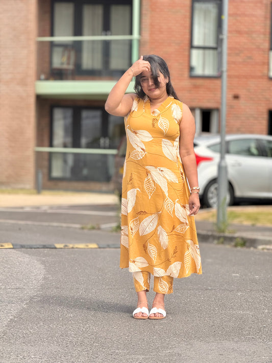 Marigold Mist - Mustard Yellow Co rd Set